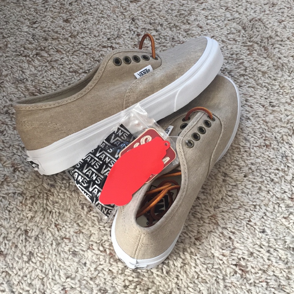 tan vans!! super cute